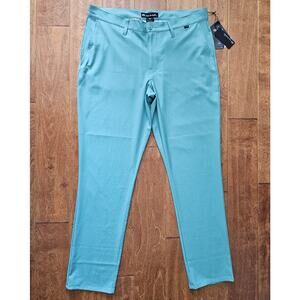 Travis Mathew Performance Balsam Green Gyoza Stretch Golf Pant Trousers 36 X 32